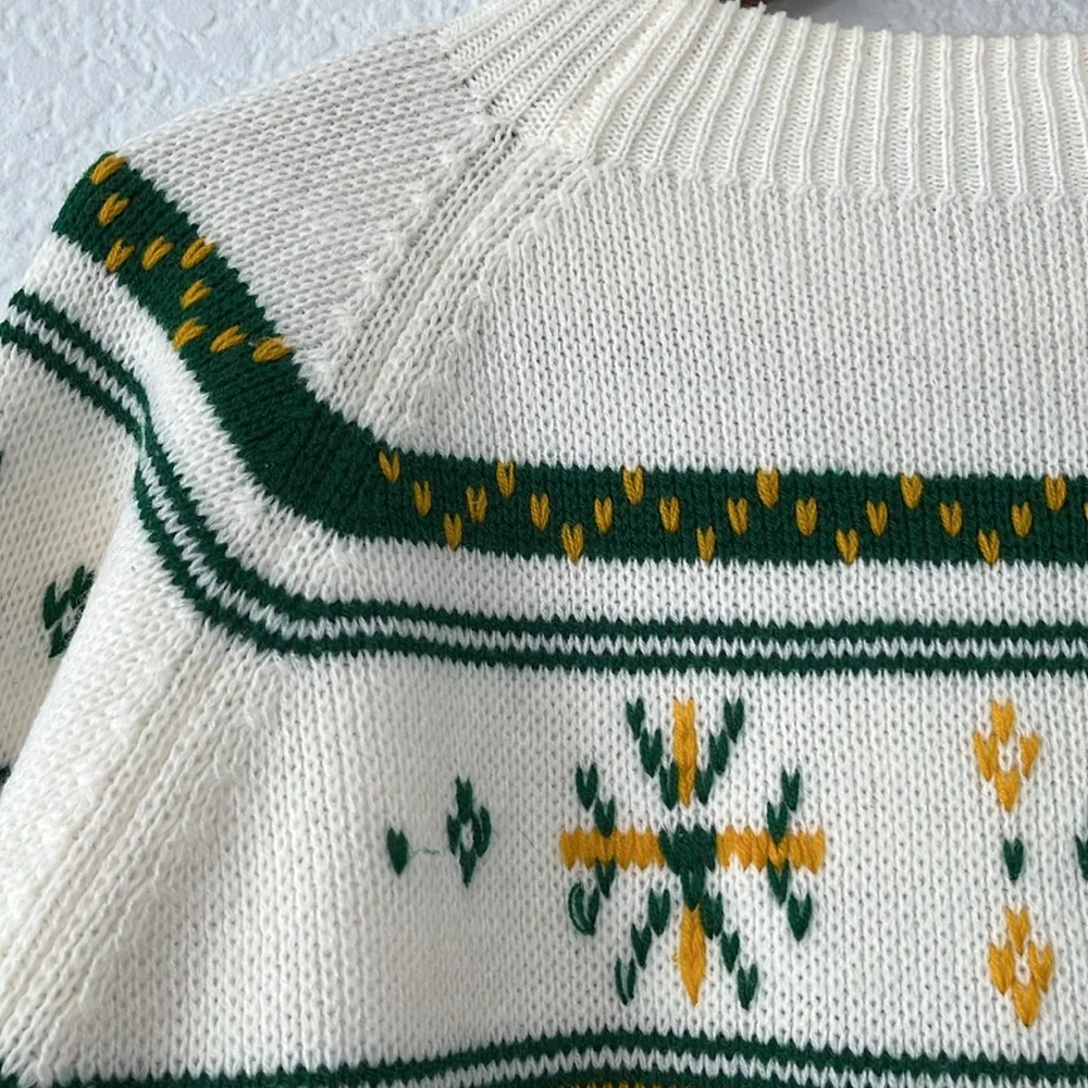 Vintage 70s JCPenney Acrylic Fair Isle Swester
